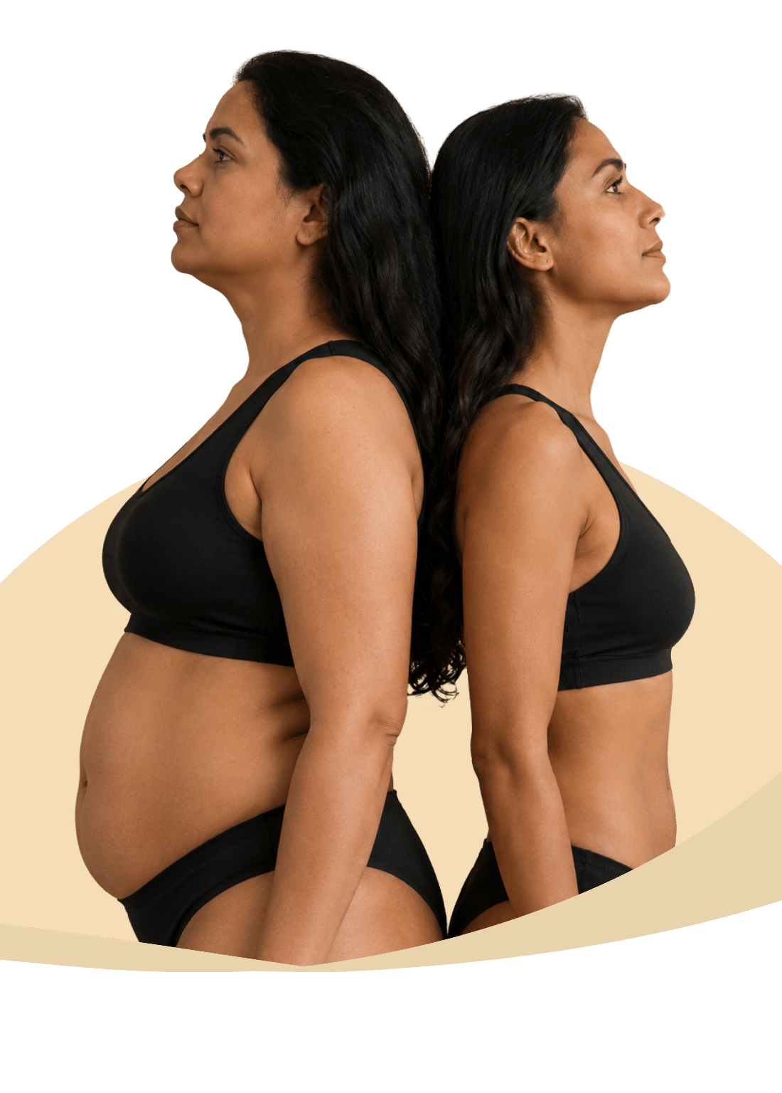 Body contouring treatment area visual